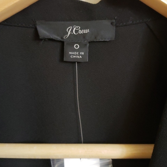 J.Crew black faux-wrap blouse NWT - Picture 3 of 5